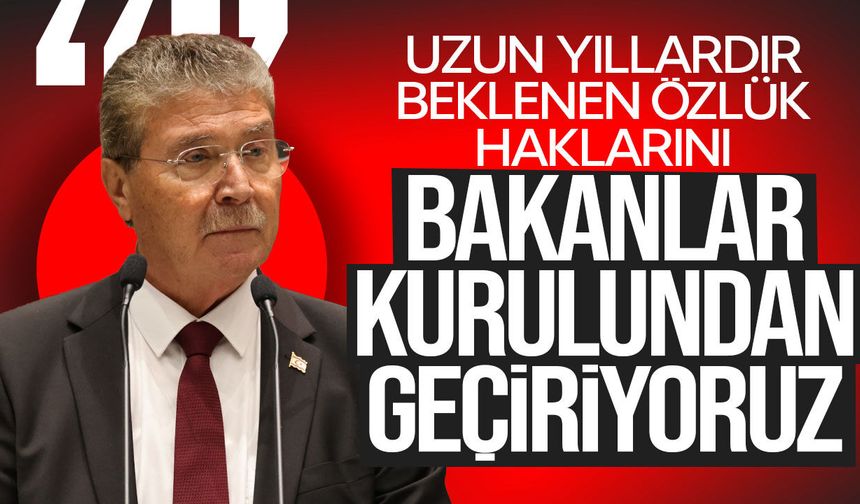 Üstel: "Güvenlik Kuvvetleri personelinin özlük hakları için 3 yasa tasarısı Bakanlar Kurulu’nda"