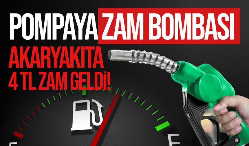 Akaryakıta 4 TL zam: Benzin 68,12 TL, Euro Diesel 67 TL oldu