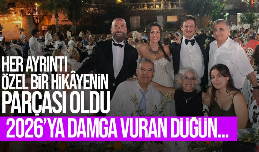 Abdullah Öztoprak’ın kızı Berfu ile Ozan’ın Kıbrıs kültürüyle hazırlanan düğünü 2026'ya damga vurdu...