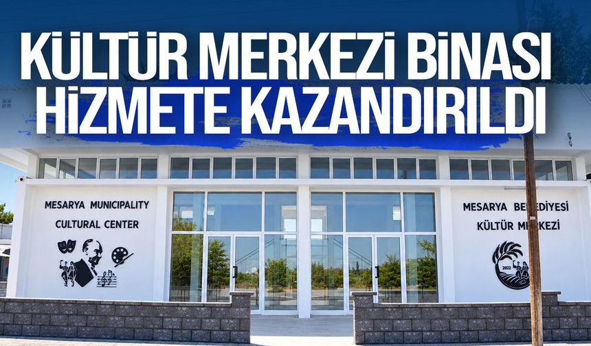 Akdoğan’da atıl bina kültür merkezine dönüştürüldü