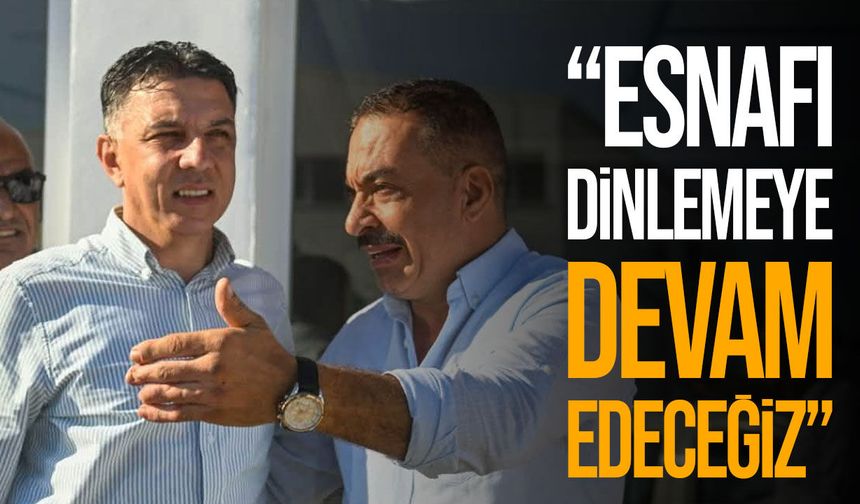 Amcaoğlu esnafla buluştu: “Sorunlarını dinlemek önceliklerimiz arasında”