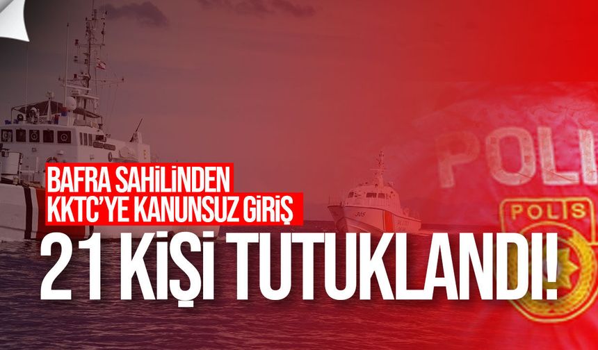Bafra sahilinden KKTC’ye kanunsuz giriş