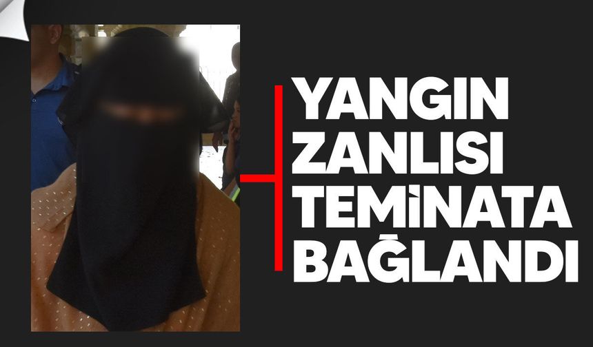 Başpınar’da 25 dönümlük alan yandı: zanlı teminata bağlandı