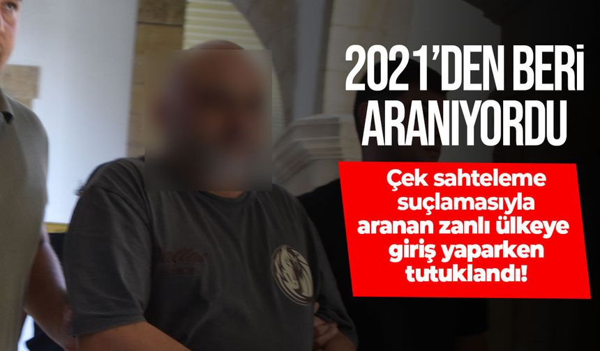 Çek sahteleme suçlamasıyla 2021’den beri aranıyordu: Lokmacı’da yakalandı