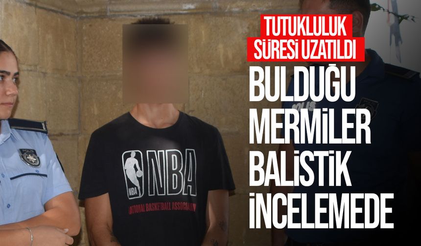 Değirmenlik’te 2 canlı mermi bulundu: 19 yaşındaki zanlıya 7 gün tutukluluk