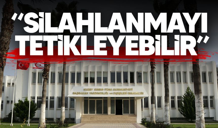 Dışişleri’nden ABD’ye Güney Kıbrıs tepkisi: “Silahlanmayı tetikleyebilir”
