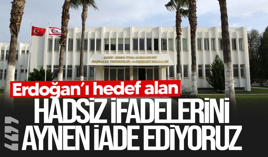 Dışişleri’nden Hristodulidis’e tepki