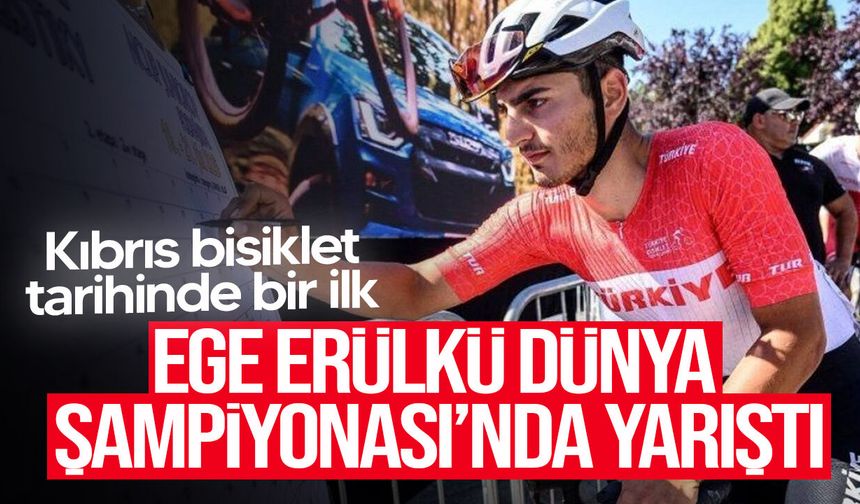Ege Erülkü Kıbrıs bisiklet tarihinde bir ilke imza attı