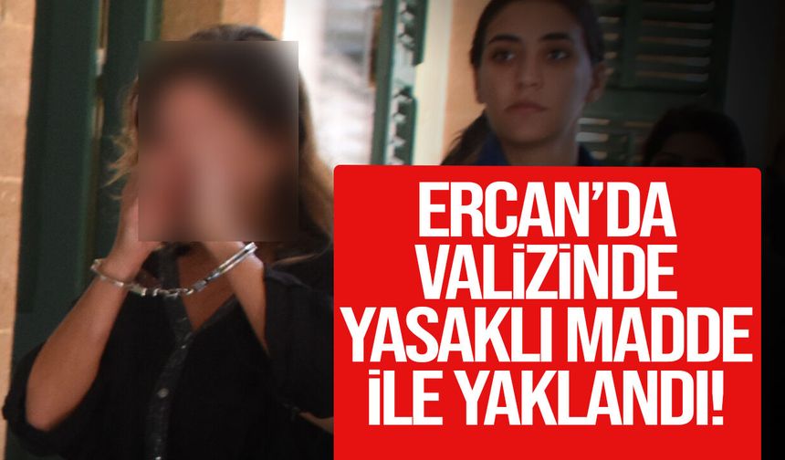 Ercan’da valizinden yasaklı madde emareleri çıkan zanlıya 7 gün tutukluluk