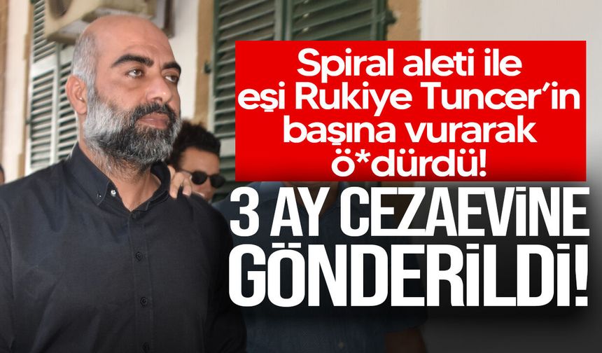 Eşini öldüren zanlı 3 ay cezaevine gönderildi!