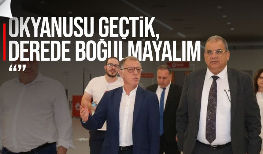 Faiz Sucuoğlu Ercan Havalimanı’nda incelemelerde bulundu