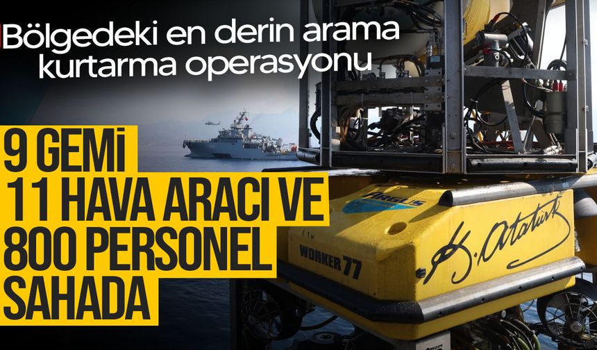Filo Jet enkazında 554 metrede kritik operasyon: TCG Alemdar kayıpları arıyor