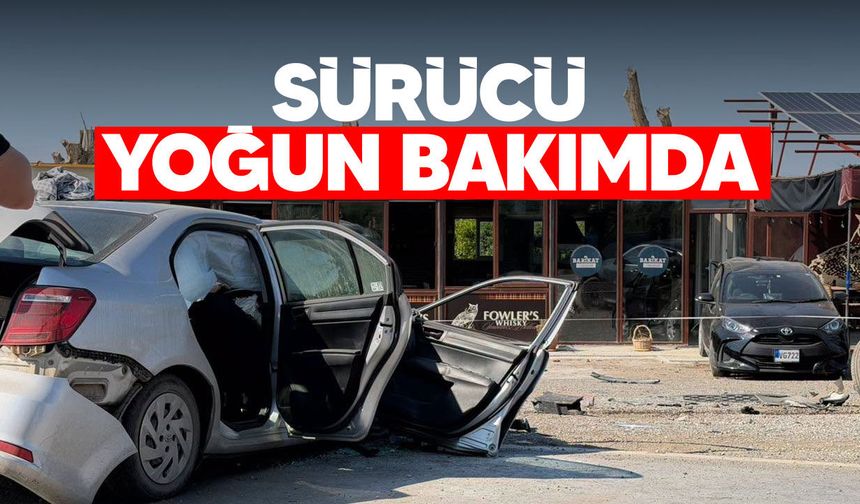 Güzelyurt’ta trafik kazası: sürücü araçta sıkıştı