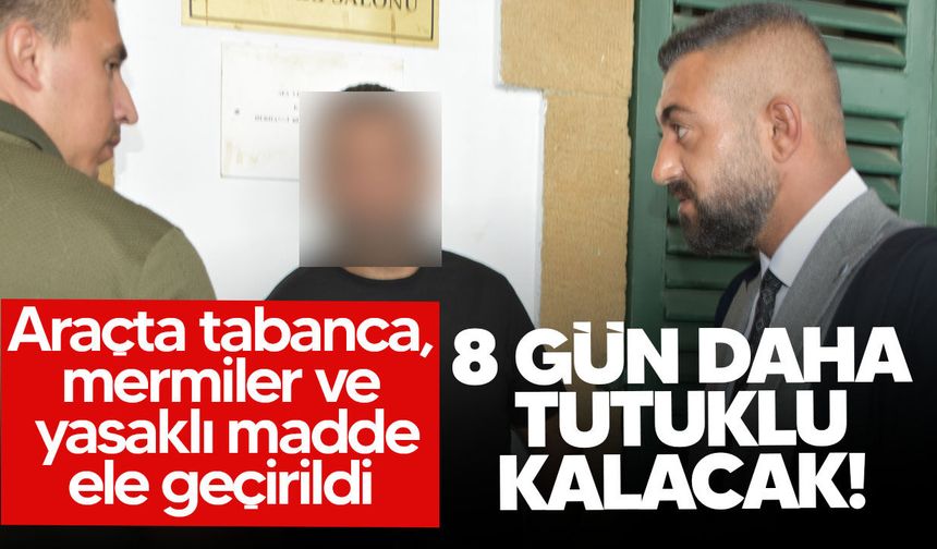 Hamitköy’de silah ve yasaklı madde soruşturmasında E.D.’ye 8 gün ek tutukluluk