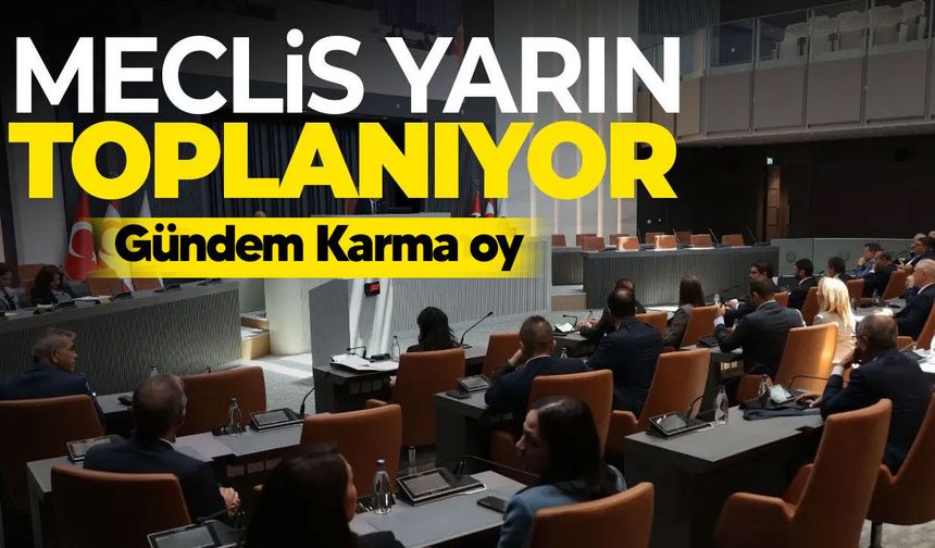 Karma oy düzenlemesi yarın yeniden Meclis gündeminde