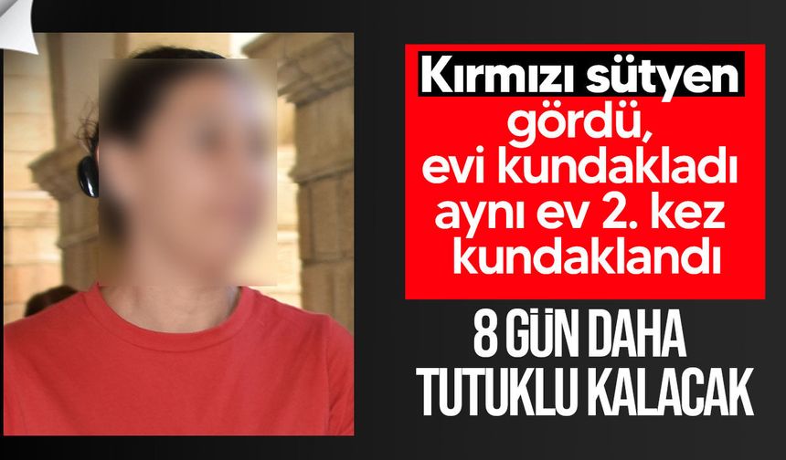 Kırmızı sütyen gördü, evi kundakladı: 8 gün daha tutuklu kalacak