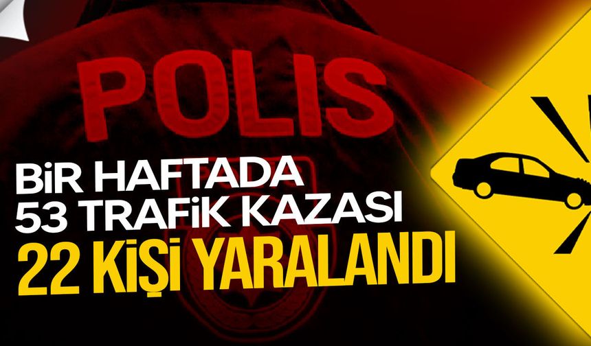 KKTC’de bir haftada 53 trafik kazası