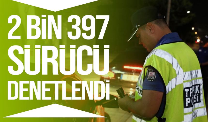 KKTC’de trafik denetimi: 354 sürücüye işlem, 13 araç trafikten men edildi