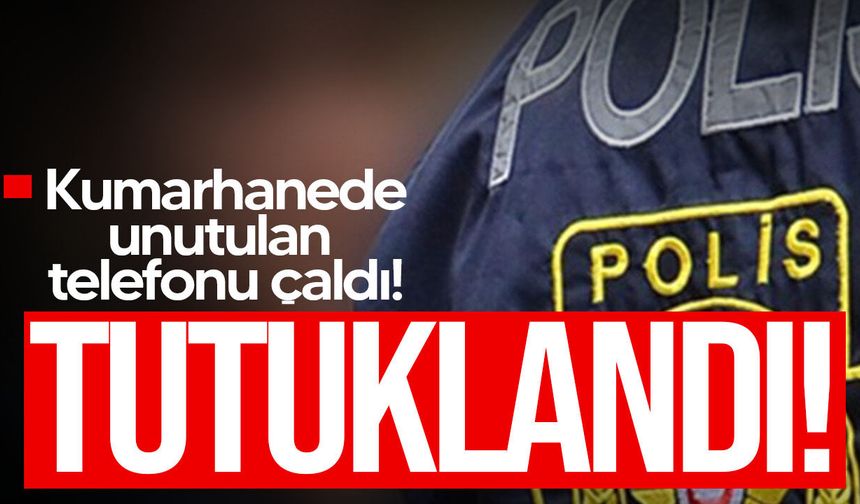Kumarhanede unutulan iphone çalındı: 28 yaşındaki kadın tutuklandı