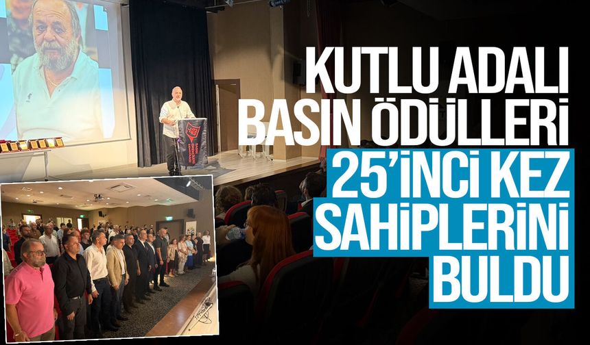 Kutlu Adalı Basın Ödülleri 25’inci kez sahiplerini buldu