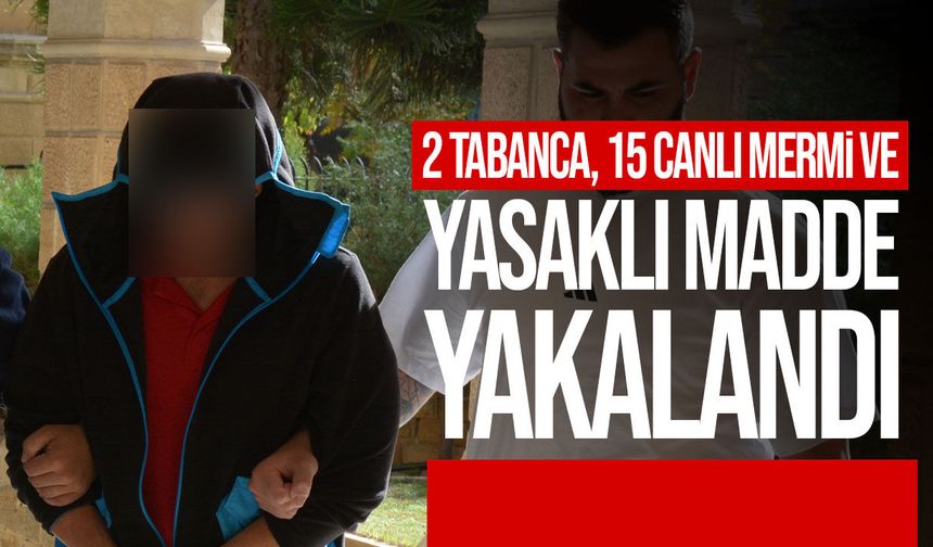 Lefkoşa’da silah ve uyuşturucu soruşturması: Zanlıya 3 gün tutukluluk