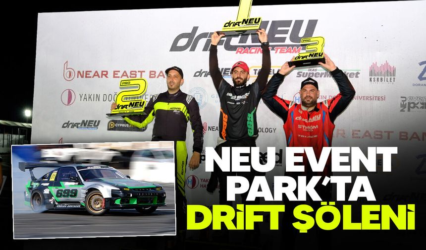 NEU Event Park’ta drift şöleni: 36 araç piste çıktı, 5 bin seyirci izledi