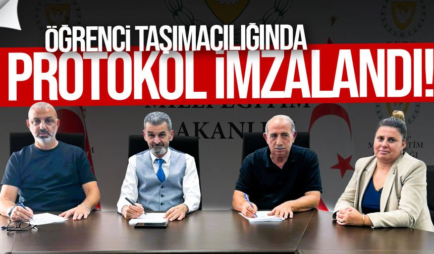 Öğrenci taşımacılığında protokol imzalandı