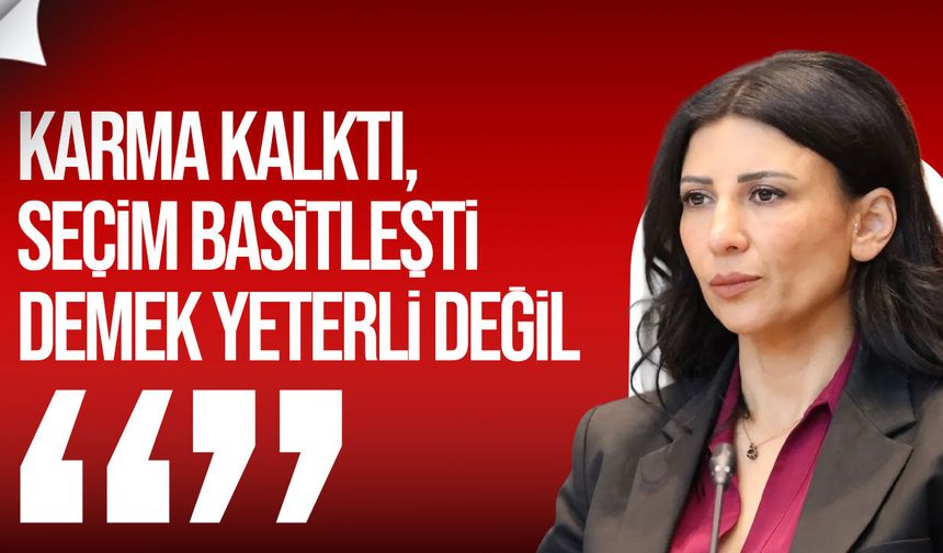 Özdenefe: karma oyun kalkması seçimi tek başına basitleştirmiyor