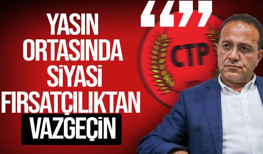 Şahali’den UBP’ye sert tepki: “Yasın ortasında siyasi fırsatçılıktan vazgeçin”