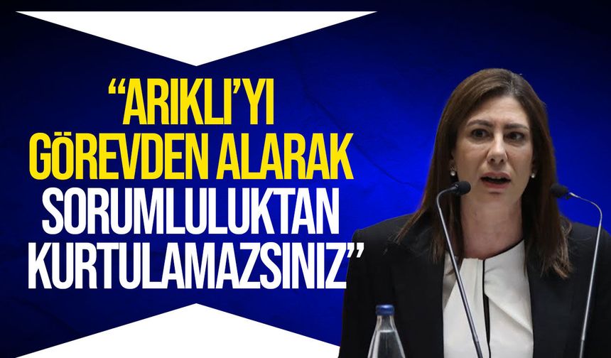 Sıla Usar İncirli’den Ünal Üstel’e sert tepki: Arıklı’yı görevden almak sizi aklamaz