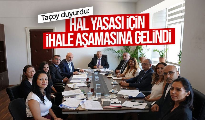 Taçoy: “Yaş meyve sebze hallerinin kurulmasında ihale aşamasına gelindi”
