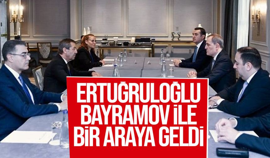Tahsin Ertuğruloğlu, Ceyhun Bayramov ile New York’ta görüştü