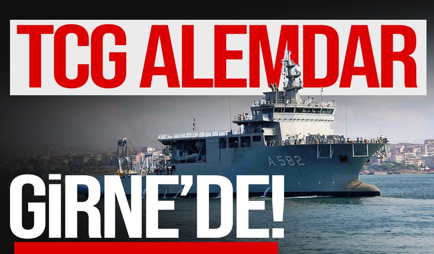 TCG Alemdar KKTC’ye ulaştı: Filo Jet için arama çalışmalarına katılacak