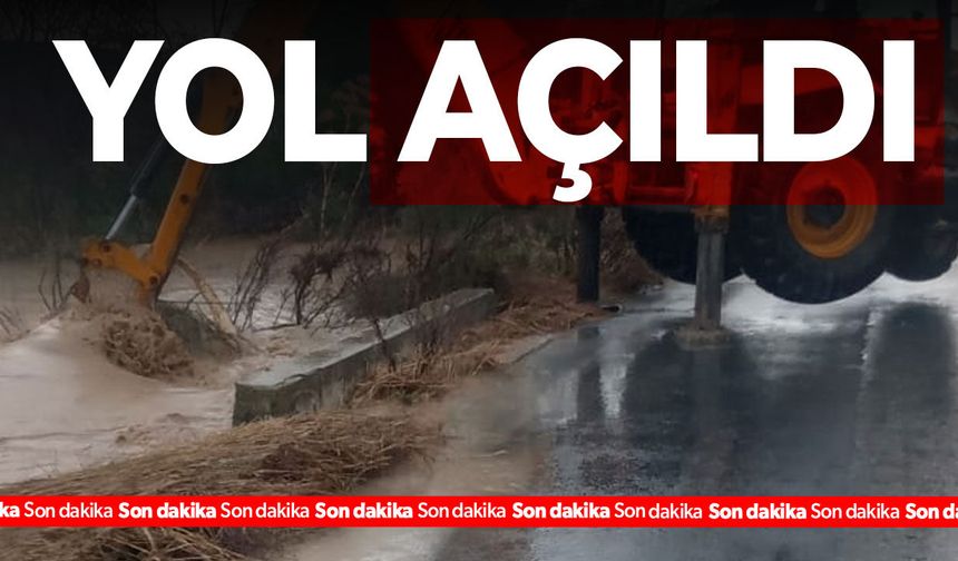 Yılmazköy-Kılıçaslan Anayolu yeniden trafiğe açıldı