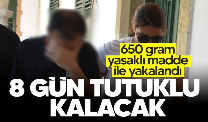 Yüklü miktarda yasaklı madde ile yakalanan zanlı mahkemeye çıkarıldı!