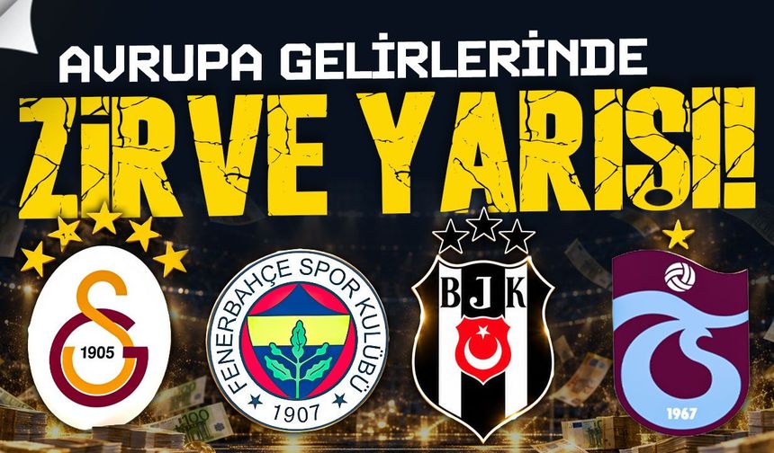 4 büyüklerin Avrupa gelirleri açıklandı: Zirvede Fenerbahçe var
