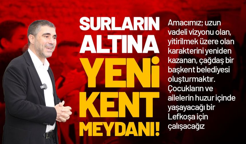 Aktunç'tan Lefkoşa'ya kent meydanı projesi