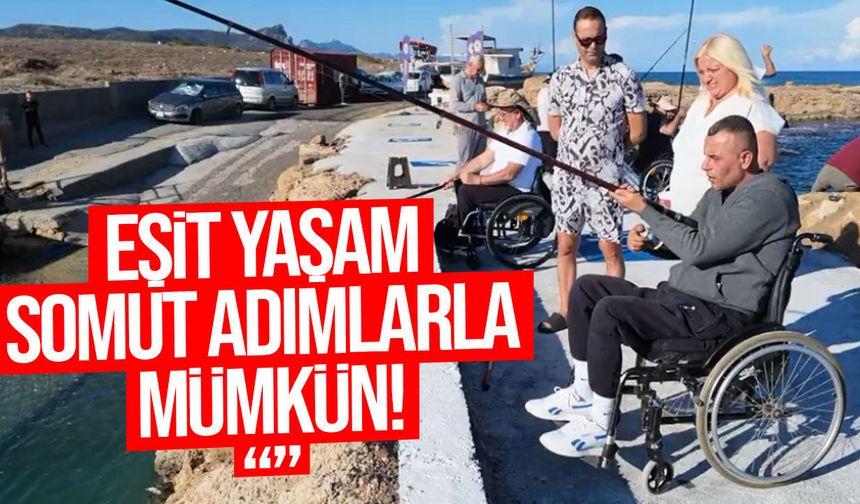 Balalan’da engelli bireylere özel balık avlama alanında ilk buluşma