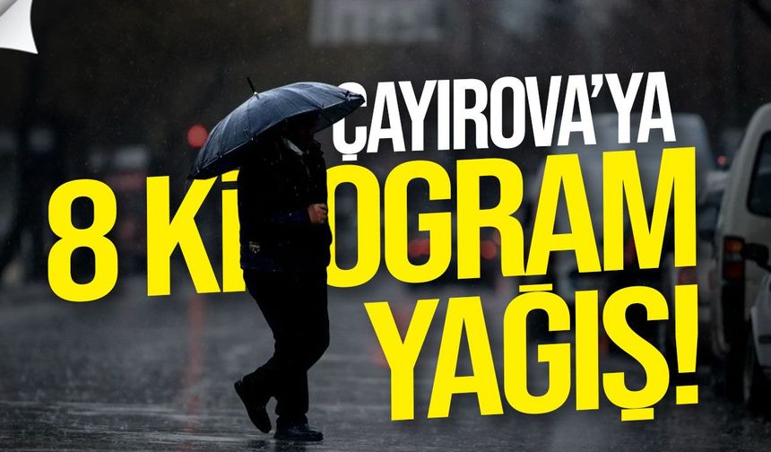 Çayırova’ya metrekareye 8 kilogram yağış düştü