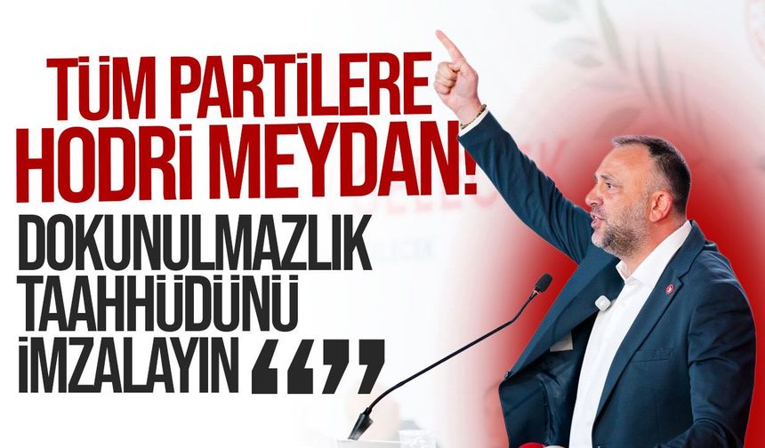 Çeler’den siyasi partilere çağrı: Dokunulmazlık taahhüdünü imzalayın