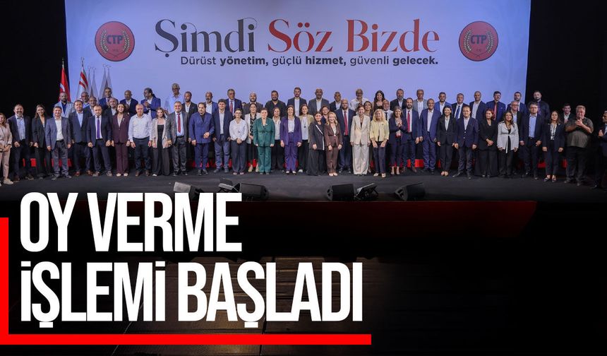 CTP’nin aday belirleme kurultayında oy verme başladı