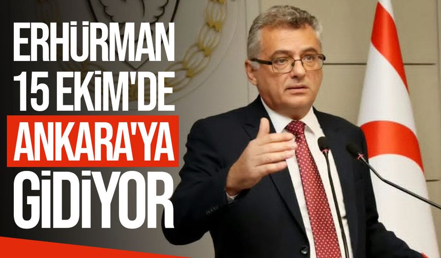Cumhurbaşkanı Erhürman, Kıbrıs sorununu Ankara'da değerlendirecek