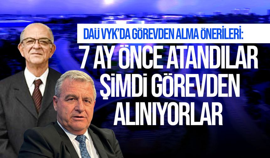 DAÜ VYK’da görevden alma: Şemi Bora ve Turan Büyükyılmaz için öneri