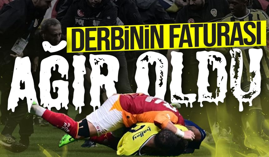 Derbinin faturası ağır oldu