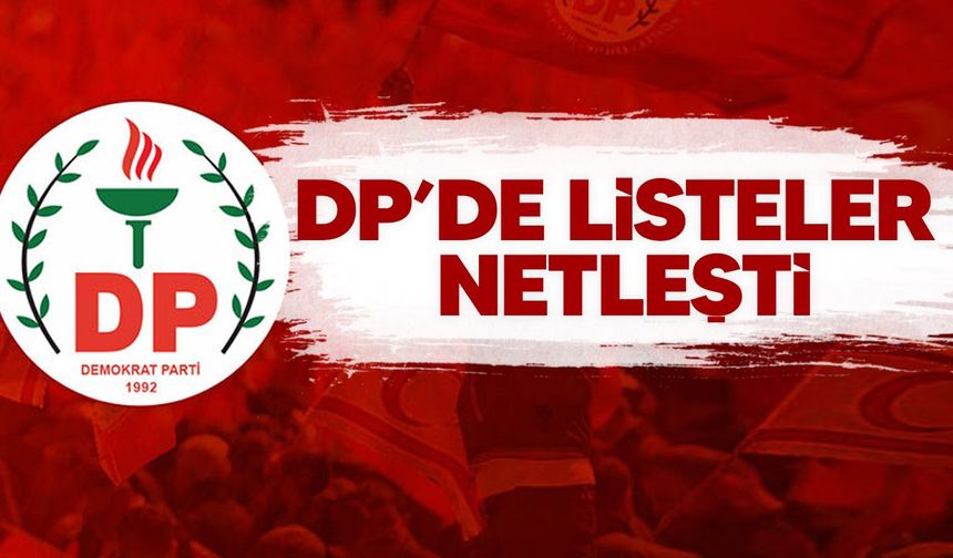 DP’nin 50 milletvekili adayı belli oldu: Altı ilçede sıralamalar açıklandı