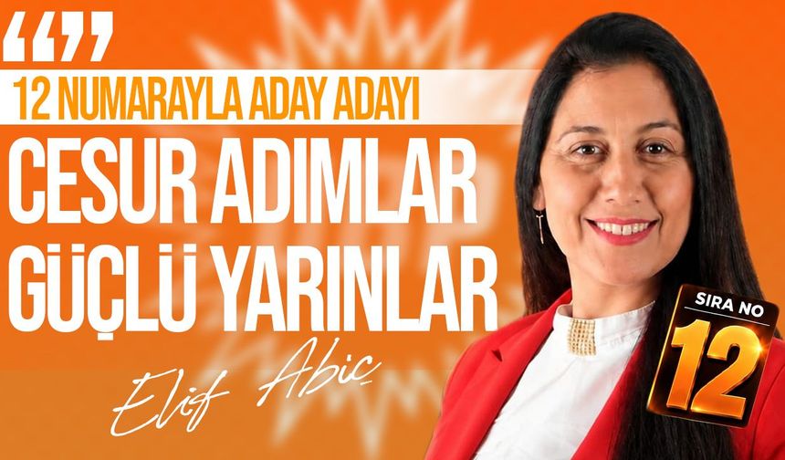 Elif Abiç, UBP Gazimağusa’dan 12 numarayla aday adayı oldu