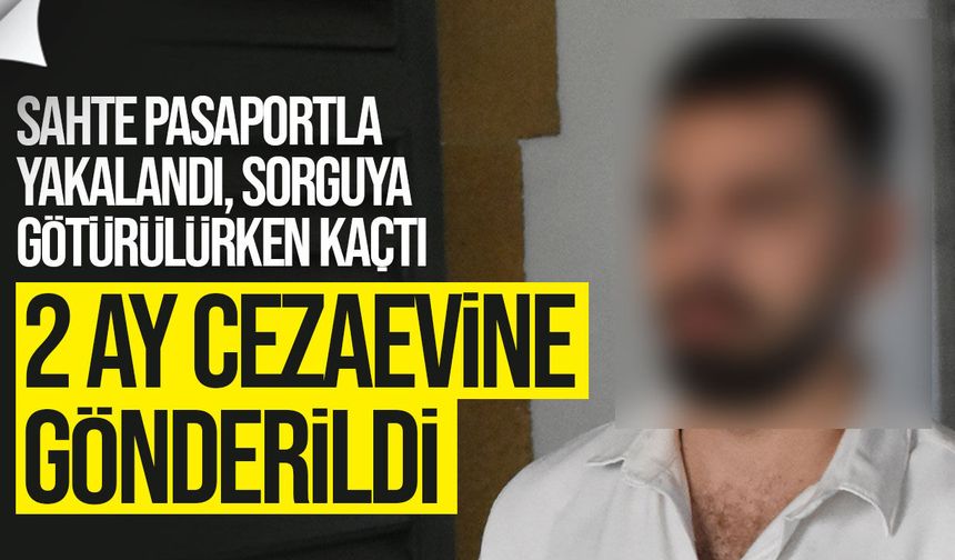 Ercan’da sahte pasaportla giriş yaptı: Lefkoşa'da yakalandı
