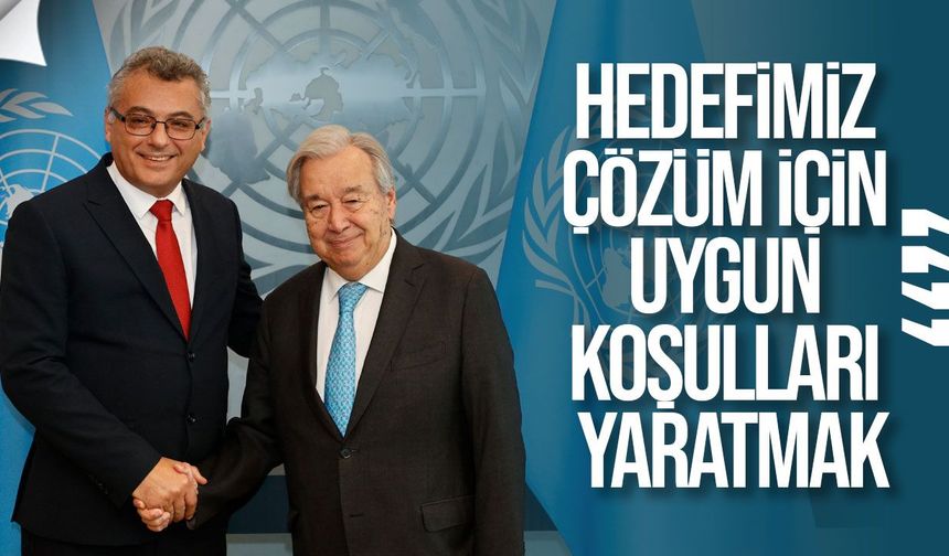 Erhürman: Guterres’in mektubu umarım yol gösterici olur
