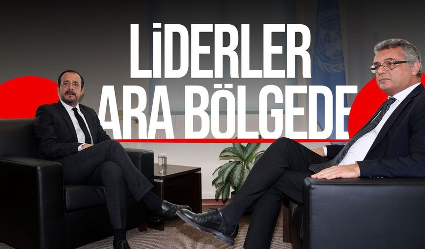 Erhürman ile Hristodulidis ara bölgede bir araya geldi