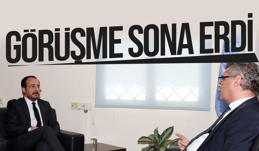 Erhürman ile Hristodulidis'in baş başa görüşmesi sona erdi